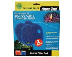 Aqua One Filter Media Sponge Blue 15ppi 2pk 37s - Aquis 500/700  (25037s)